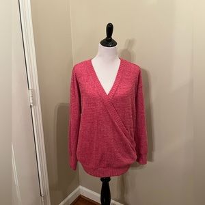 Torrid waffle weave cross-cross sweater  Size 1 (14-16) NWOT
